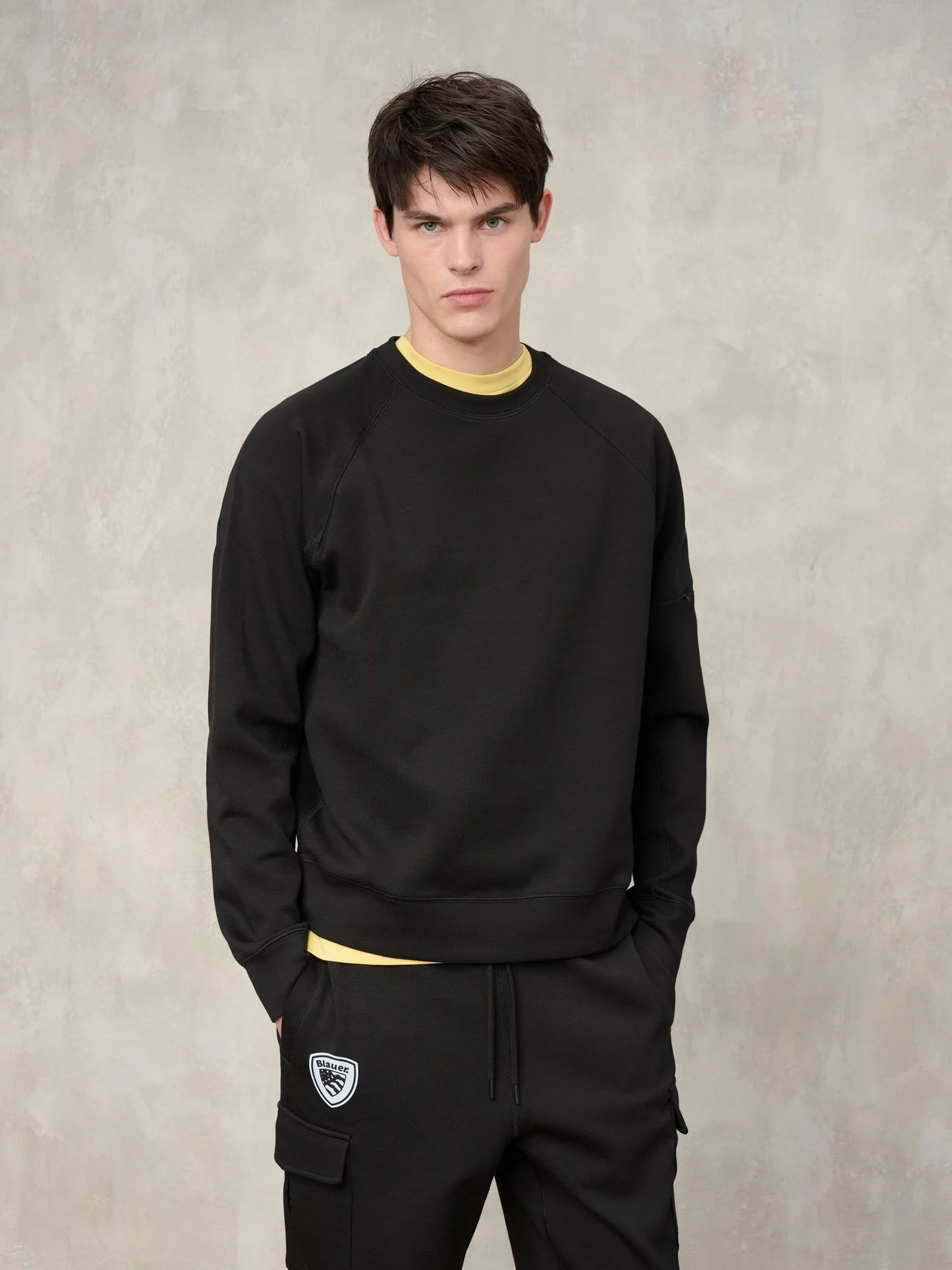 BLAUER FELPA GIROCOLLO ELASTICIZZATA - LYDON 2794
