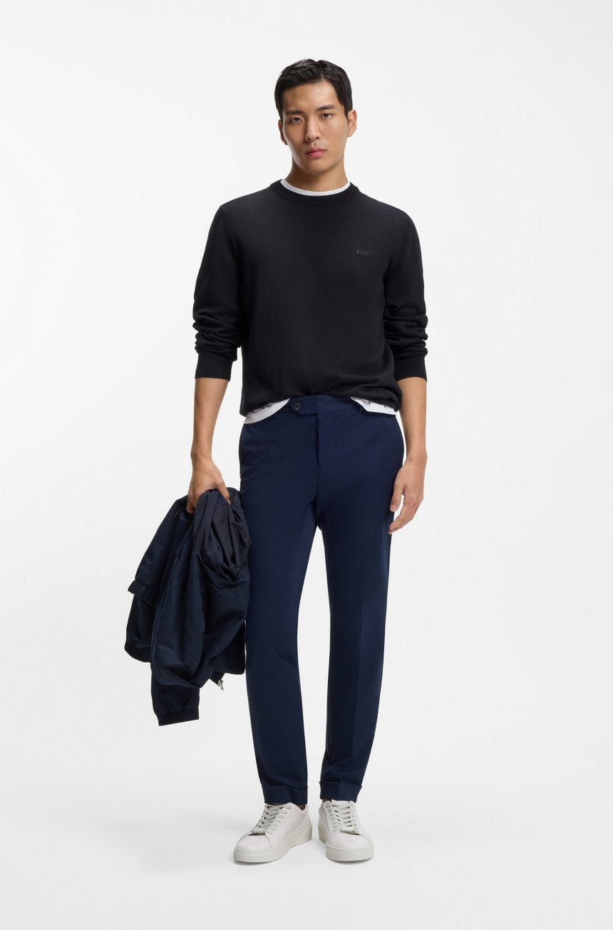 BOSS MAGLIONE IN COTONE CON LOGO RICAMATO 2800