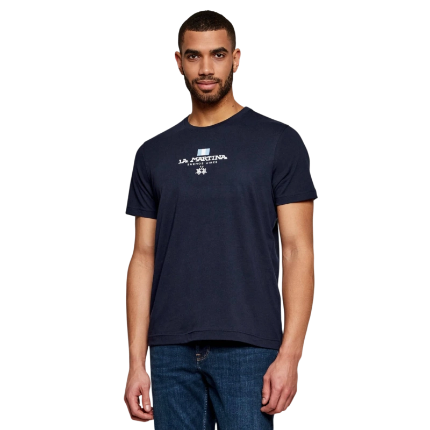 LA MARTINA T-SHIRT LOGO FRONTALE 2872