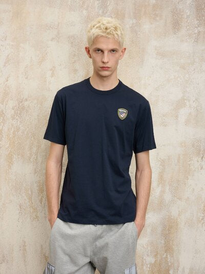 T-SHIRT LOGO 3D BLAUER 2129