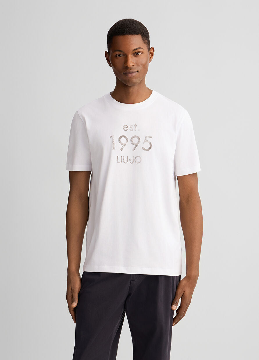 T-SHIRT CON LOGO STAMPATO LIU•JO 2139