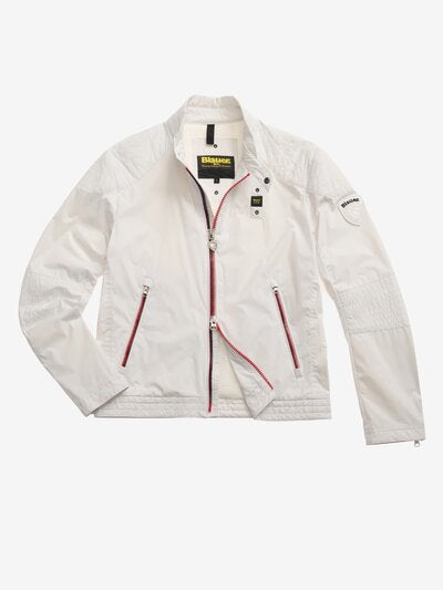 BIKER CON ZIP BLAUR