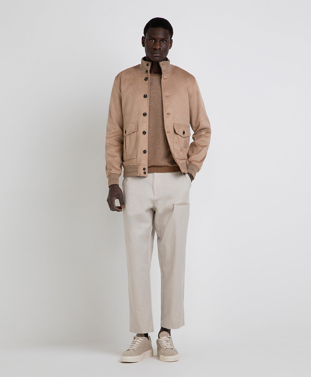 GIACCA LUPETTO EFFETTO CAMOSCIO MARKUP