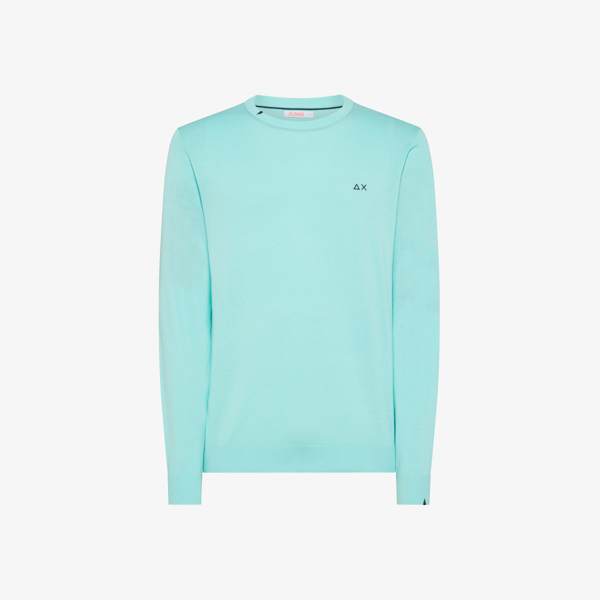 ROUND NECK SOLID ACQUA