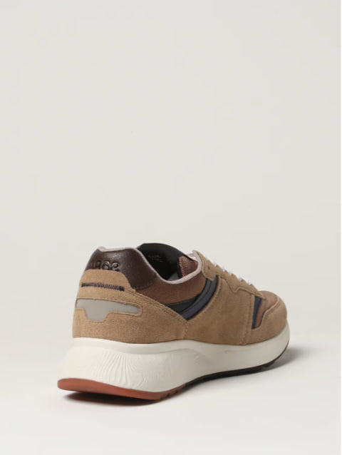 SUN 68 Sneaker in Camoscio e Mesh