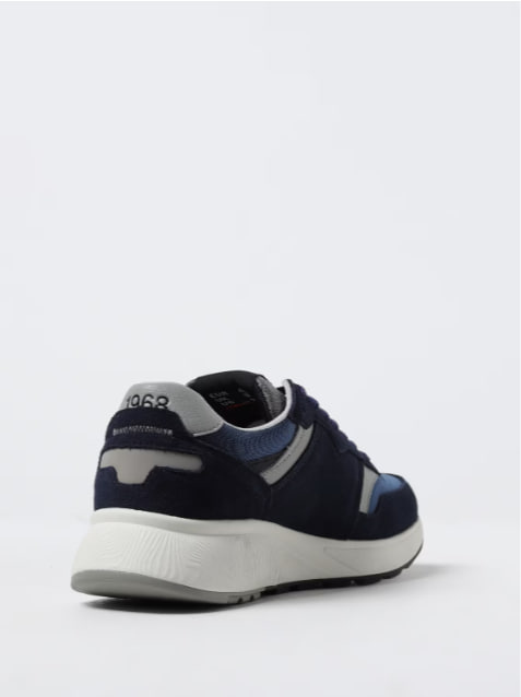 SUN 68 Sneaker in Camoscio e Mesh
