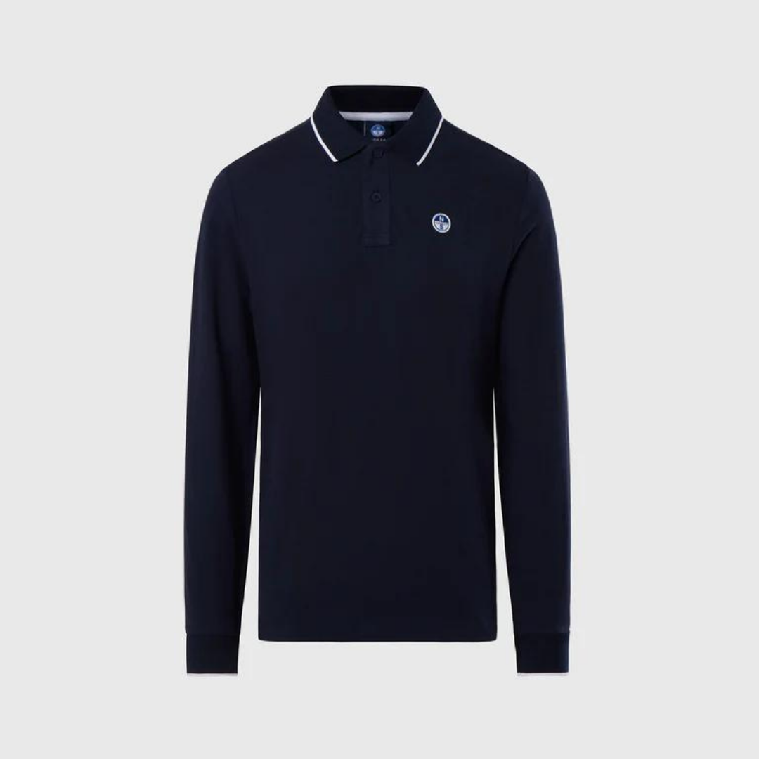 NORTH SAILS - Polo Maniche Lunghe in Cotone