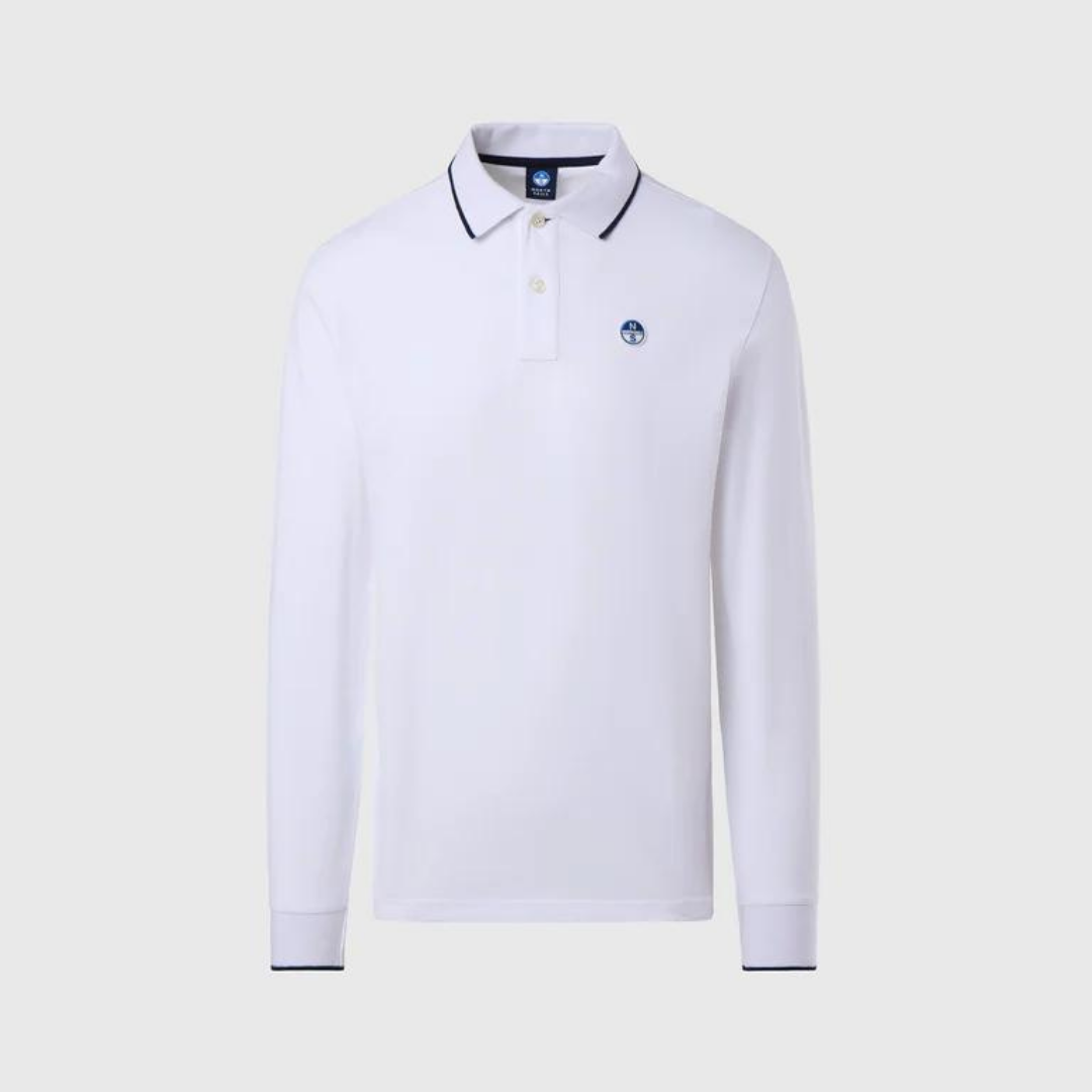 NORTH SAILS - Polo Maniche Lunghe in Cotone