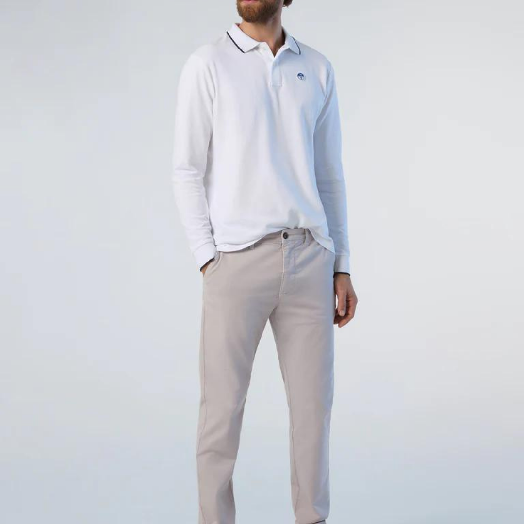 NORTH SAILS - Polo Maniche Lunghe in Cotone