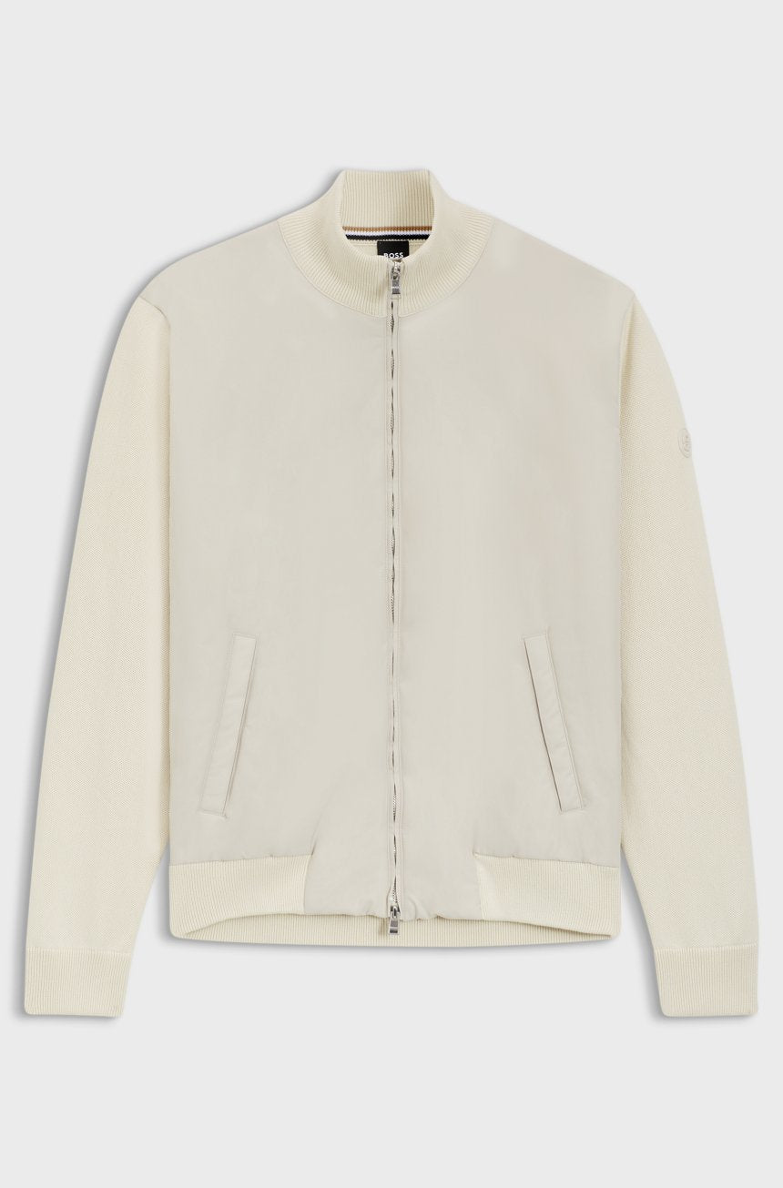 BOSS - GIUBBOTTO IBRIDO REGULAR FIT CON MONOGRAMMA DOUBLE B  2490