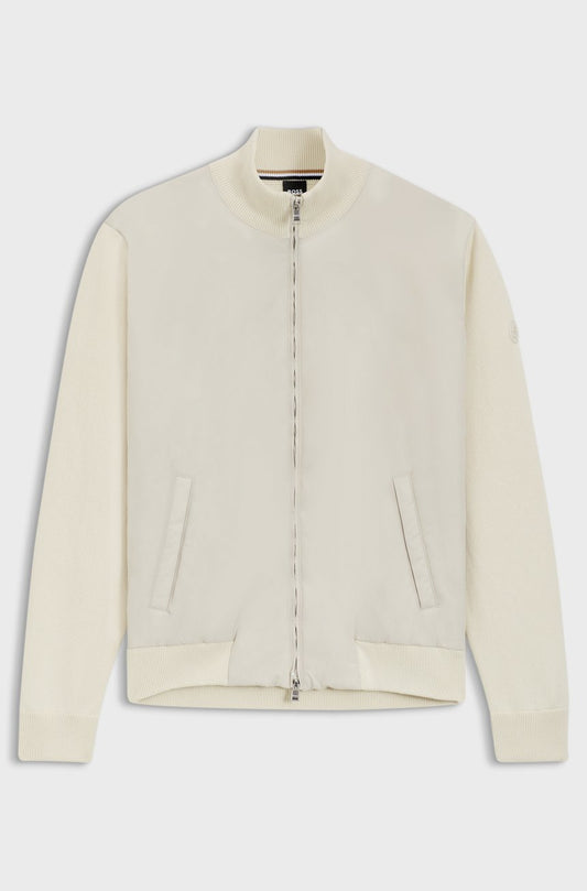 BOSS - GIUBBOTTO IBRIDO REGULAR FIT CON MONOGRAMMA DOUBLE B  2490