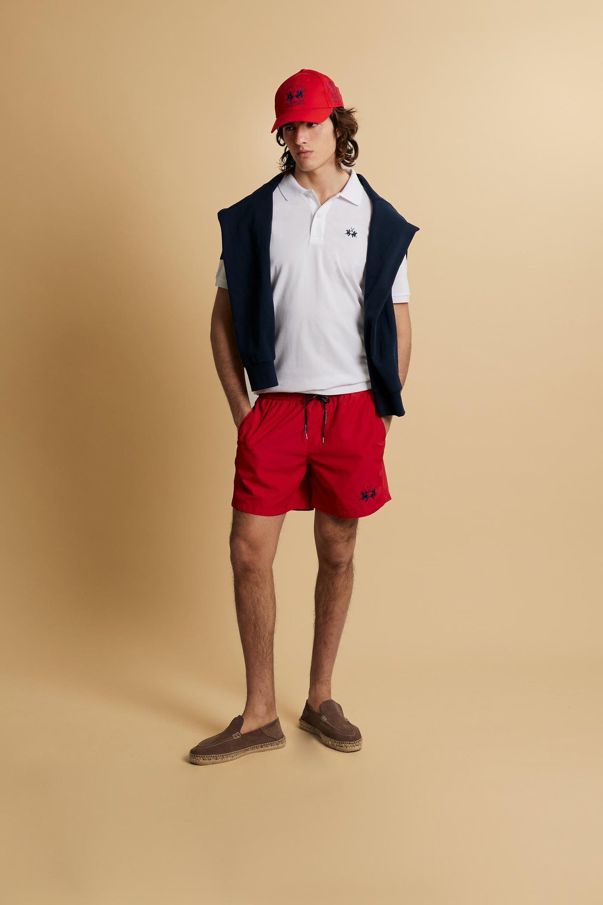 LA MARTINA POLO IN PIQUET STRETCH CON DETTAGLIO SULLA MANICA 2671