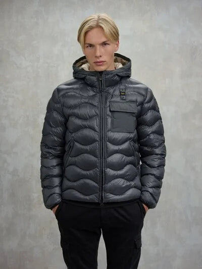 GIUBBINO CON TASCHINO ONDE BLAUR 2335