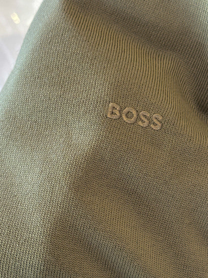 BOSS - MAGLIONE REGULAR FIT IN LANA VERGINE CON LOGO RICAMATO 2511