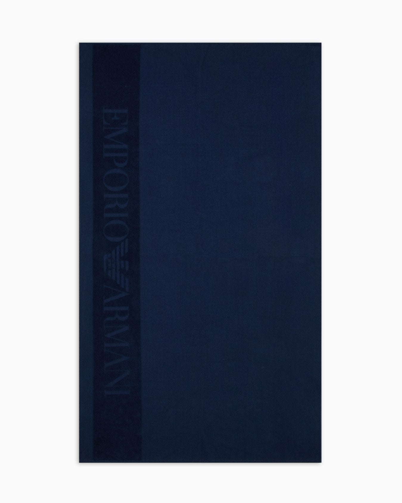 EMPORIO ARMANI - TELO MARE TRAMA WAFFLE CON LOGO JACQUARD 2704