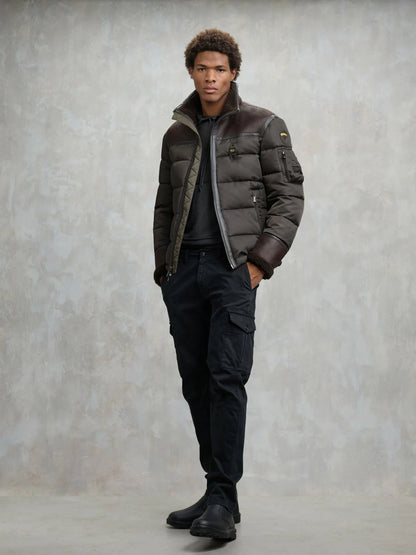 GIUBBETTO BLAUER NYLON E MONTONE ECO ORGAN 2366