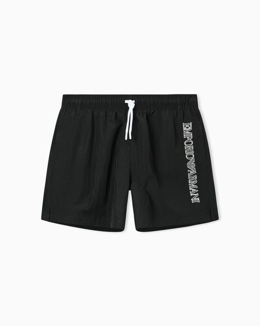 EMPORIO ARMANI - COSTUME SHORTS RICAMO LOGO IMPUNTURATO 2701