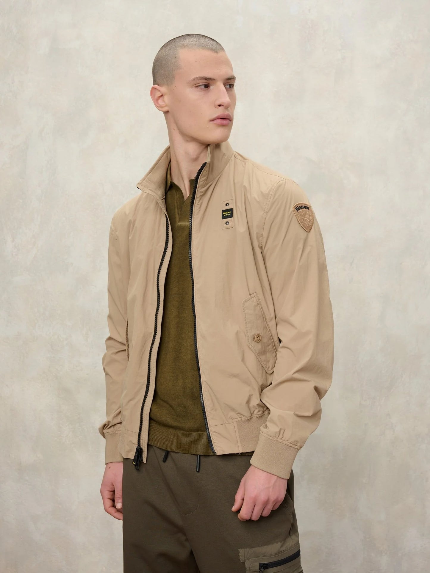 BLAUER BOMBER LEGGERO SFODERATO ALWIN 2715