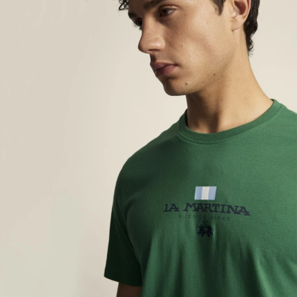 LA MARTINA T-SHIRT LOGO FRONTALE 2872