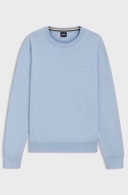 BOSS MAGLIONE IN COTONE CON LOGO RICAMATO 2800