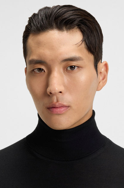 BOSS - MAGLIONE SLIM FIT A COLLO ALTO IN LANA MERINO EXTRA FINE 2496