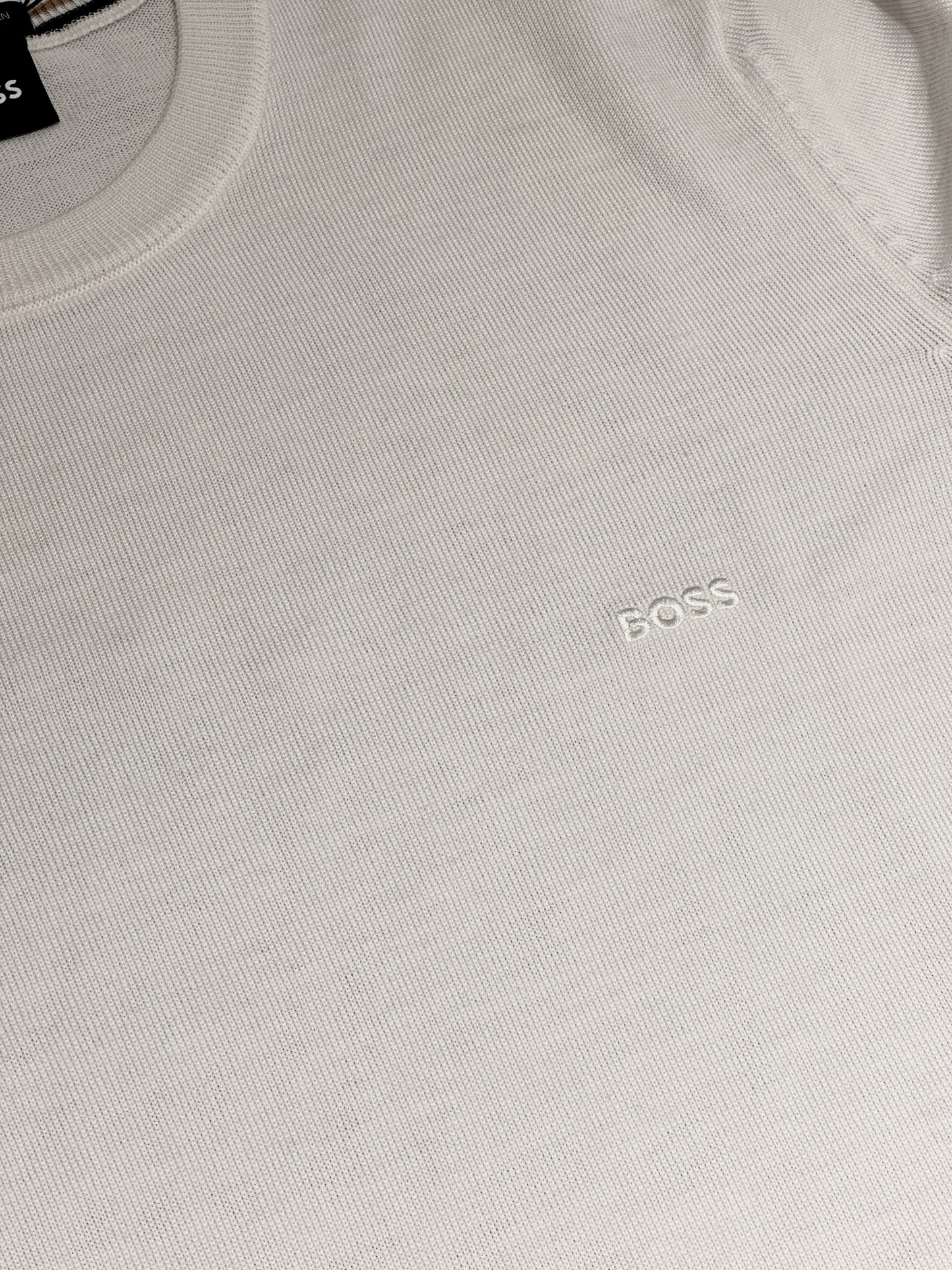 BOSS - MAGLIONE REGULAR FIT IN LANA VERGINE CON LOGO RICAMATO 2511