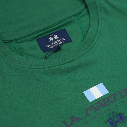 LA MARTINA T-SHIRT LOGO FRONTALE 2872
