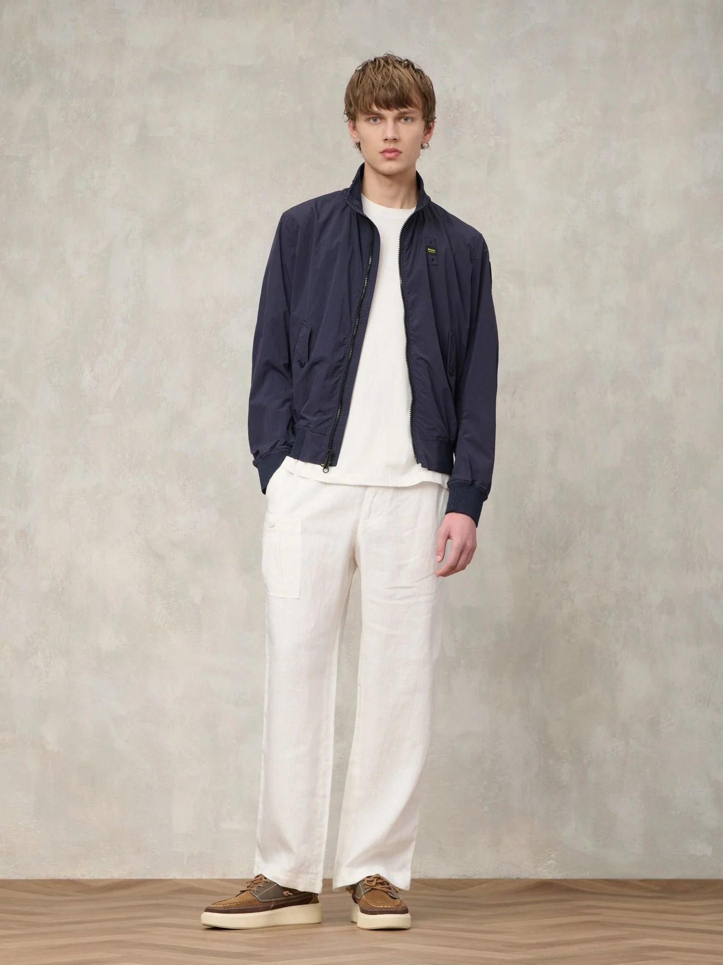 BLAUER BOMBER LEGGERO SFODERATO ALWIN 2715