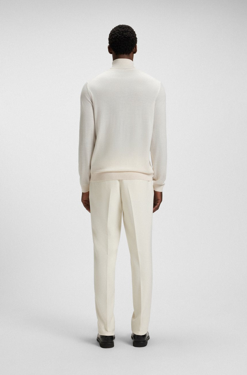 BOSS - MAGLIONE SLIM FIT A COLLO ALTO IN LANA MERINO EXTRA FINE 2496