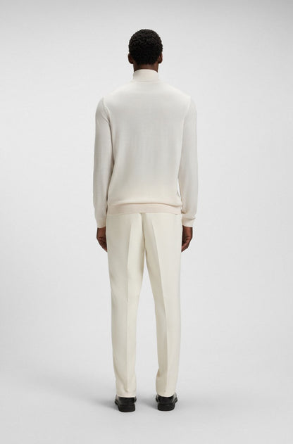 BOSS - MAGLIONE SLIM FIT A COLLO ALTO IN LANA MERINO EXTRA FINE 2496