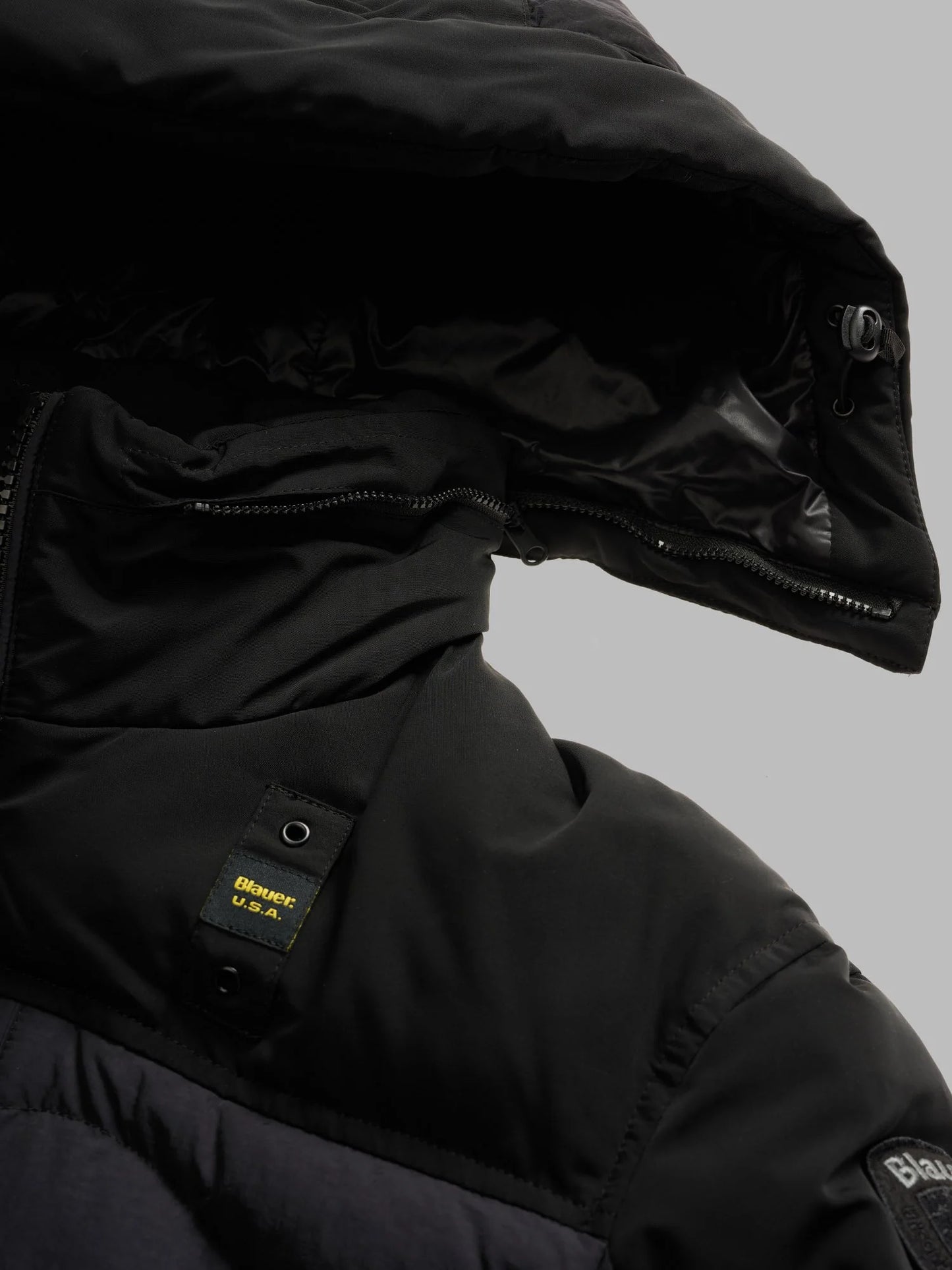 BLAUER GIUBBETTO EFFETTO STROPICCIATO FERWOOD 2332