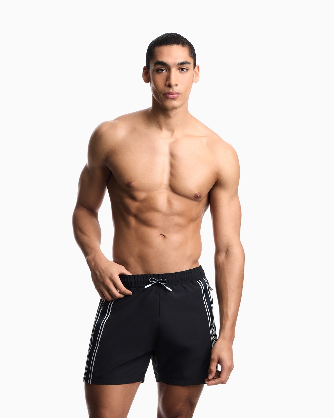EMPORIO ARMANI - COSTUME SHORTS CON TAPE LOGO 2805