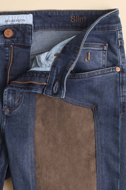 JEANS JECKERSON TOPPA IN ALCANTARA SKINNY 2521