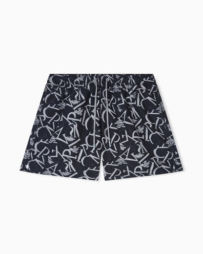 EMPORIO ARMANI - COSTUME SHORTS LOGO ALL OVER 2700