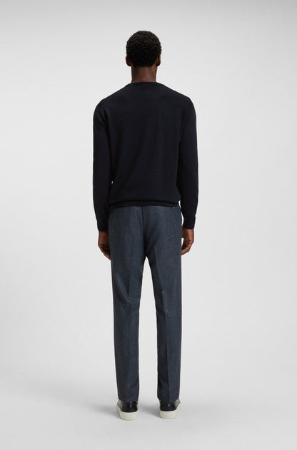 BOSS - MAGLIONE REGULAR FIT IN LANA VERGINE CON LOGO RICAMATO 2511