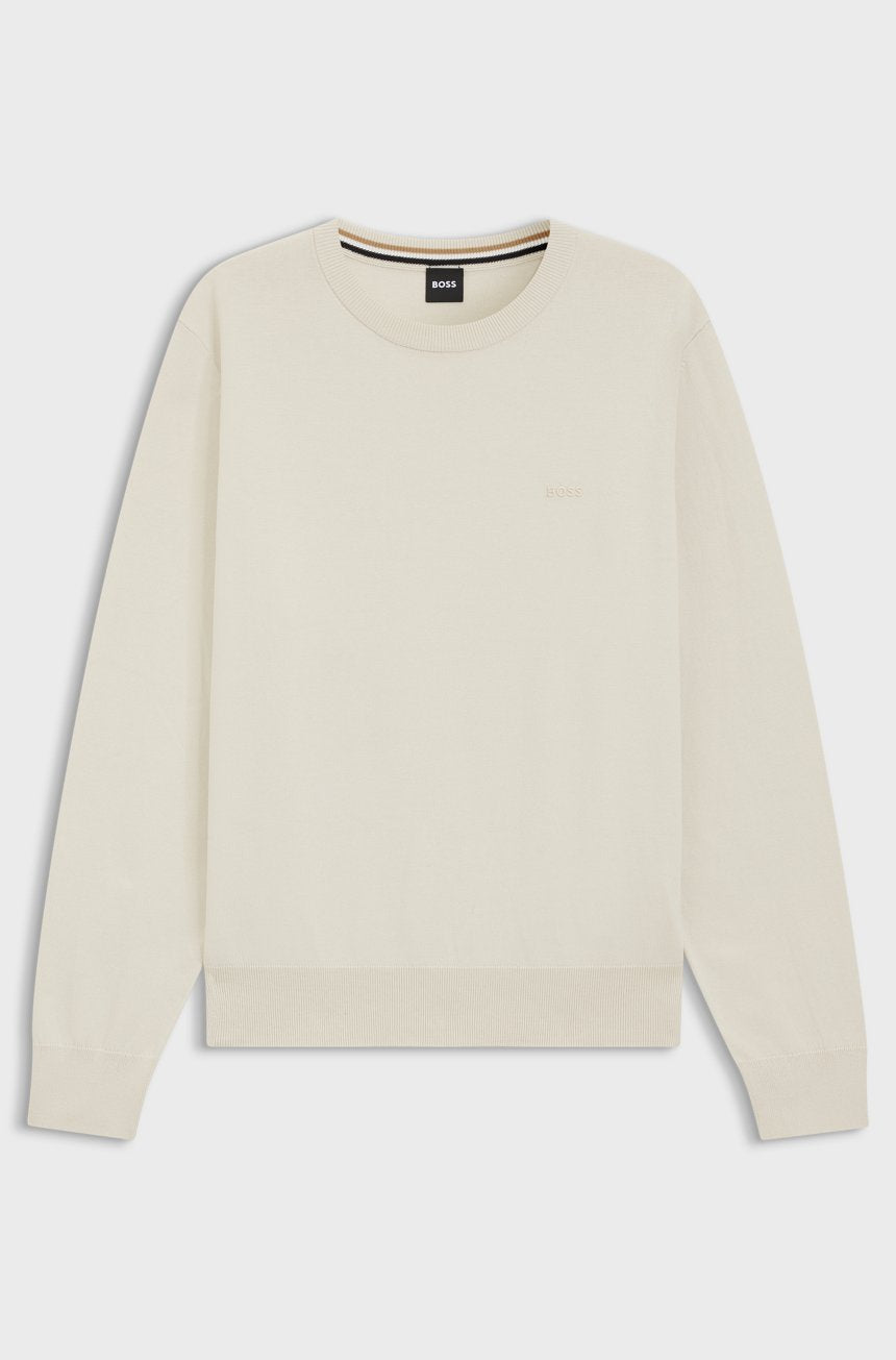 BOSS MAGLIONE IN COTONE CON LOGO RICAMATO 2800