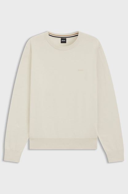 BOSS MAGLIONE IN COTONE CON LOGO RICAMATO 2800