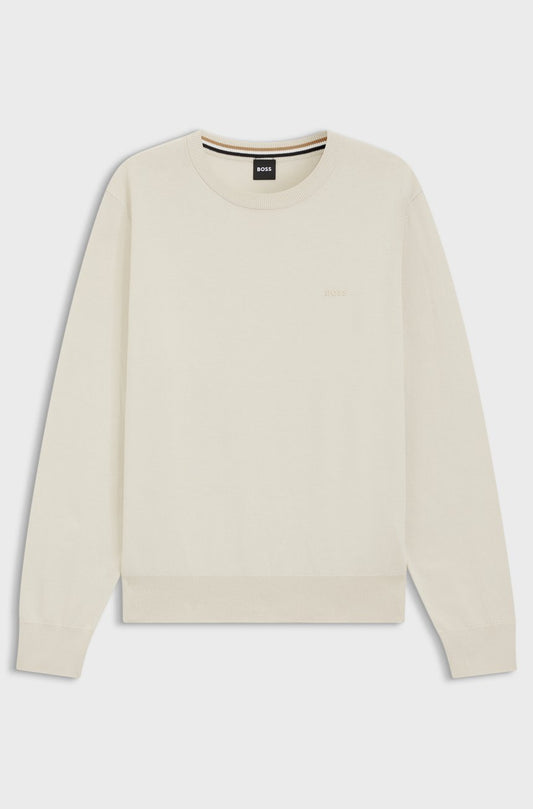 BOSS MAGLIONE IN COTONE CON LOGO RICAMATO 2800