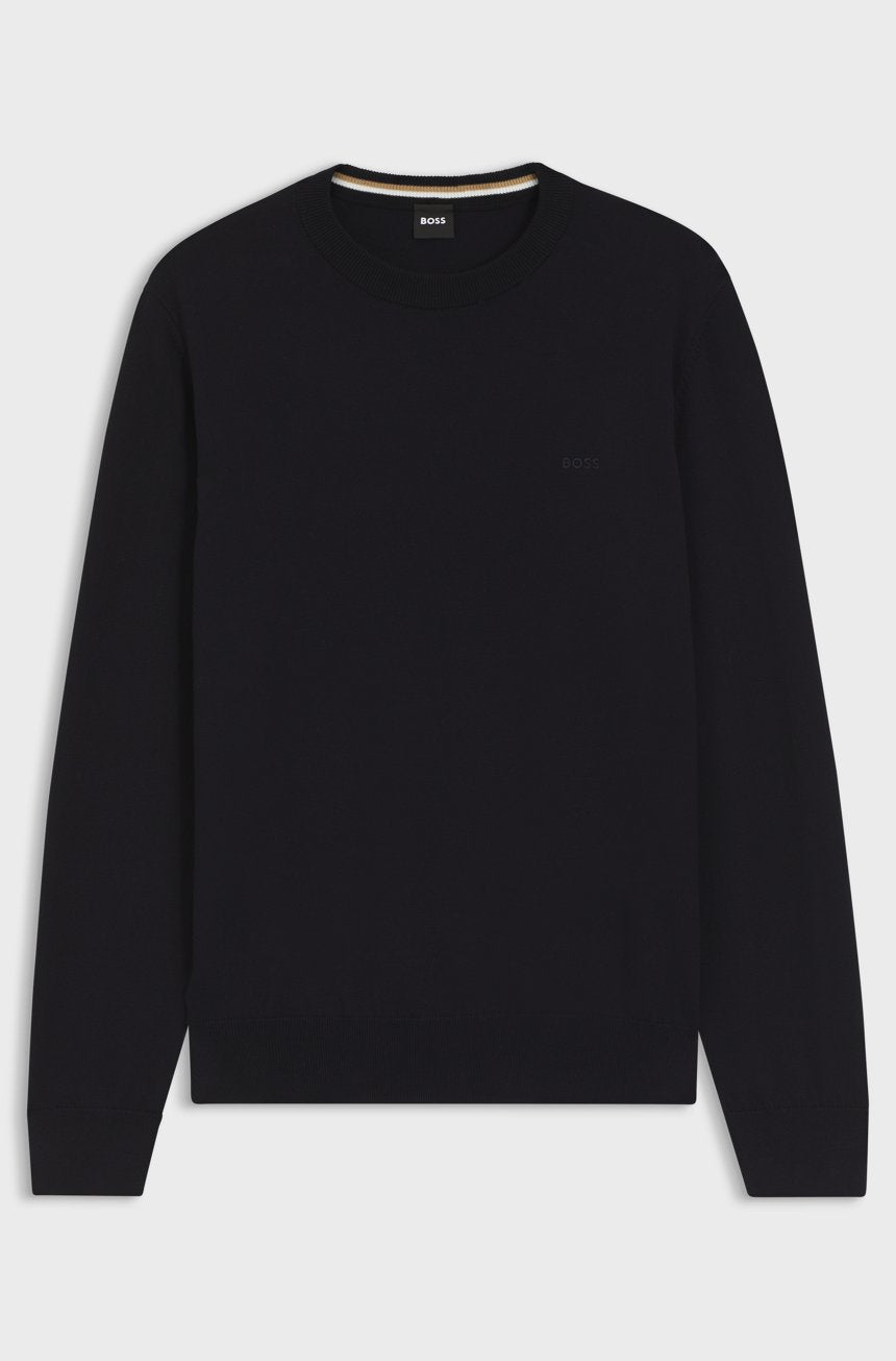 BOSS MAGLIONE IN COTONE CON LOGO RICAMATO 2800