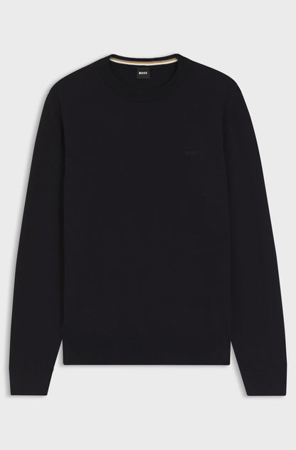 BOSS MAGLIONE IN COTONE CON LOGO RICAMATO 2800