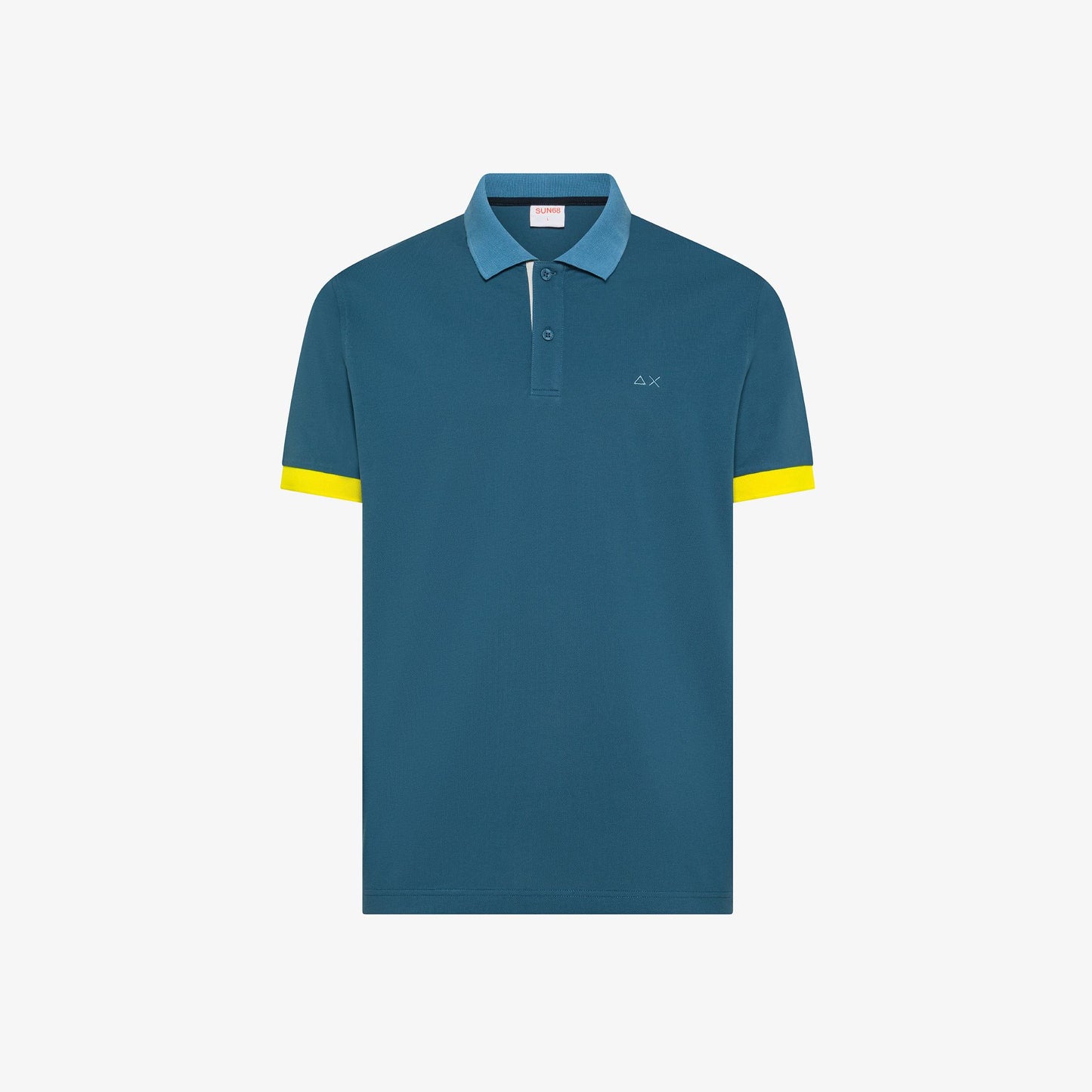 SUN68 Polo con colletto a contrasto in cotone 2749