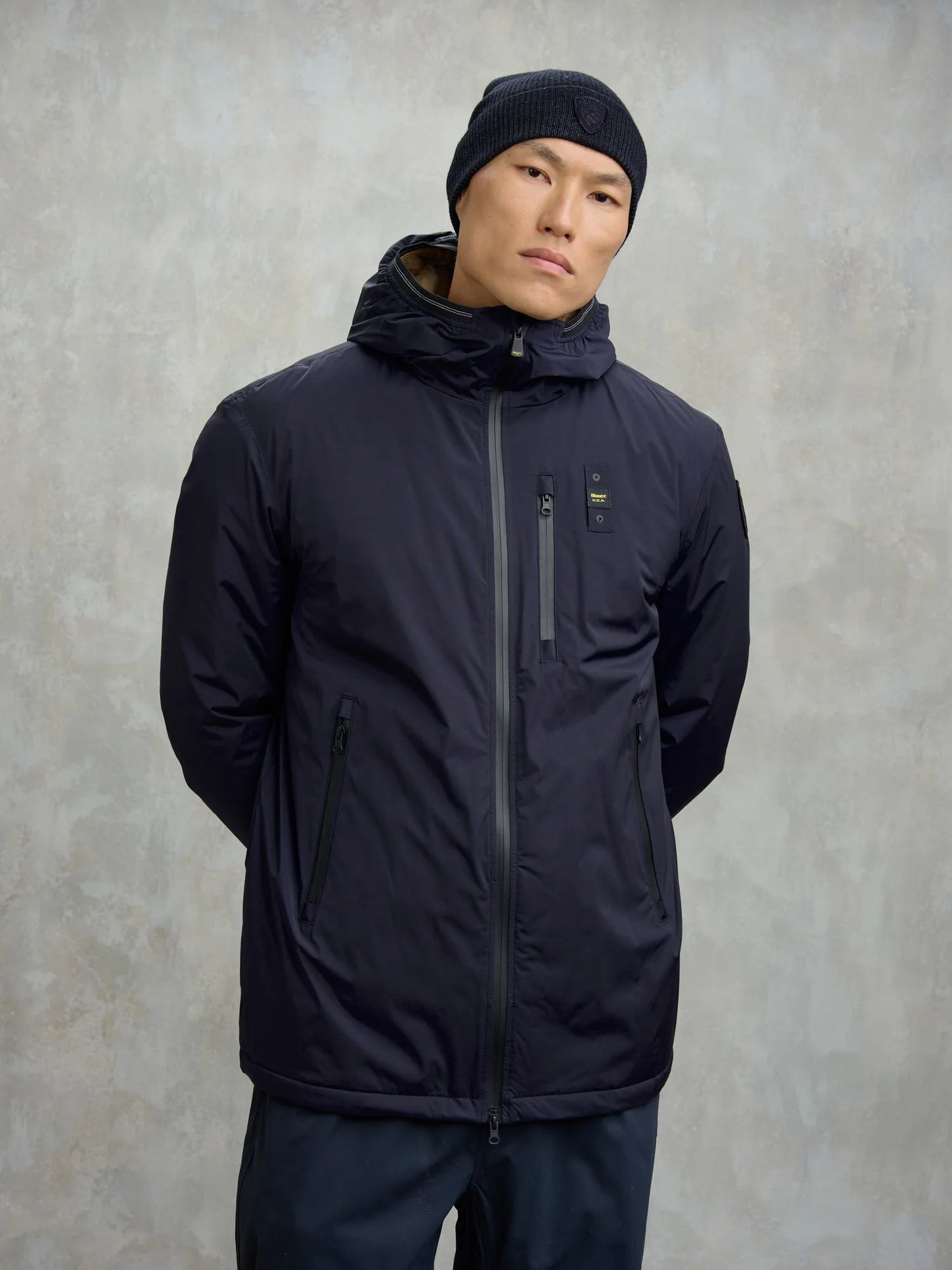 GIUBBETTO BLAUER NASTRATO CON PELLICCIA ECO JARVIS 2331