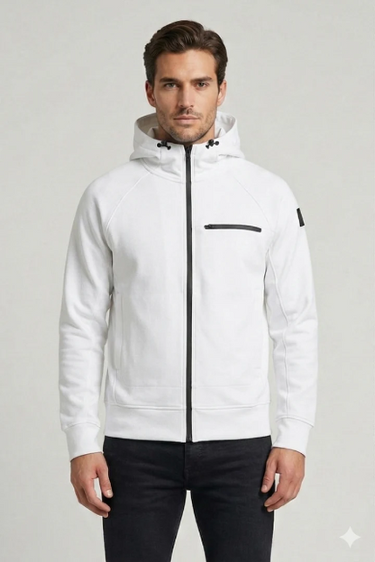 BLAUER FELPA ELASTICIZZATA CON CAPUCCIO - SHAW 2793