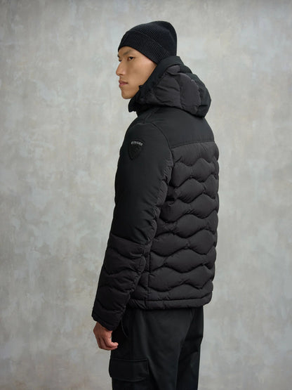 BLAUER GIUBBETTO EFFETTO STROPICCIATO FERWOOD 2332