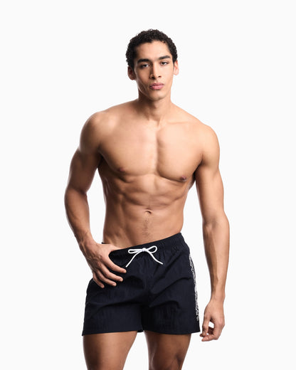 EMPORIO ARMANI - COSTUME SHORTS RICAMO LOGO IMPUNTURATO 2701