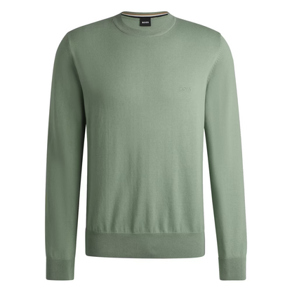 BOSS MAGLIONE IN COTONE CON LOGO RICAMATO 2800