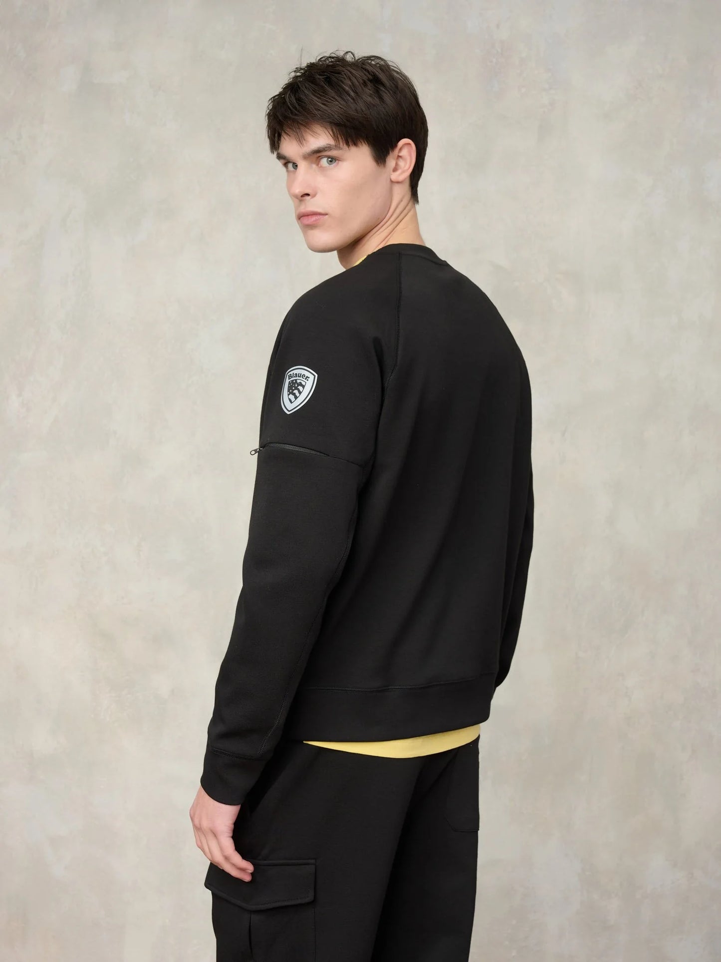 BLAUER FELPA GIROCOLLO ELASTICIZZATA - LYDON 2794