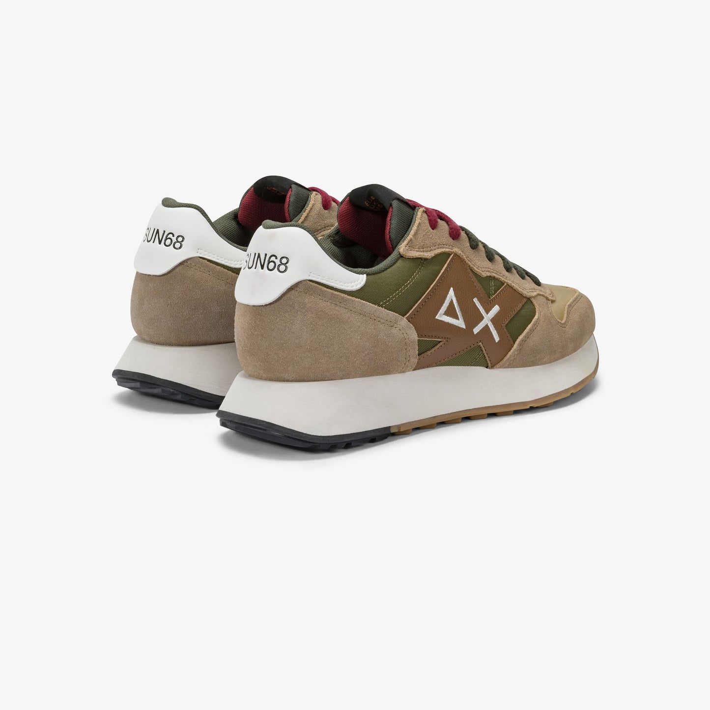 SUN68 Sneaker Jaki Bicolor in nylon e suede 2317