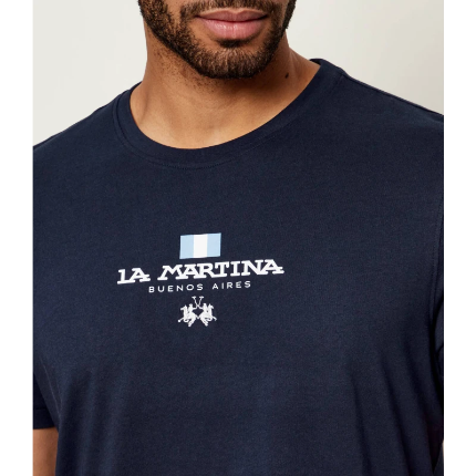 LA MARTINA T-SHIRT LOGO FRONTALE 2872