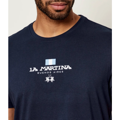 LA MARTINA T-SHIRT LOGO FRONTALE 2872